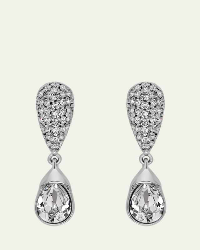 Pave Drop Earrings